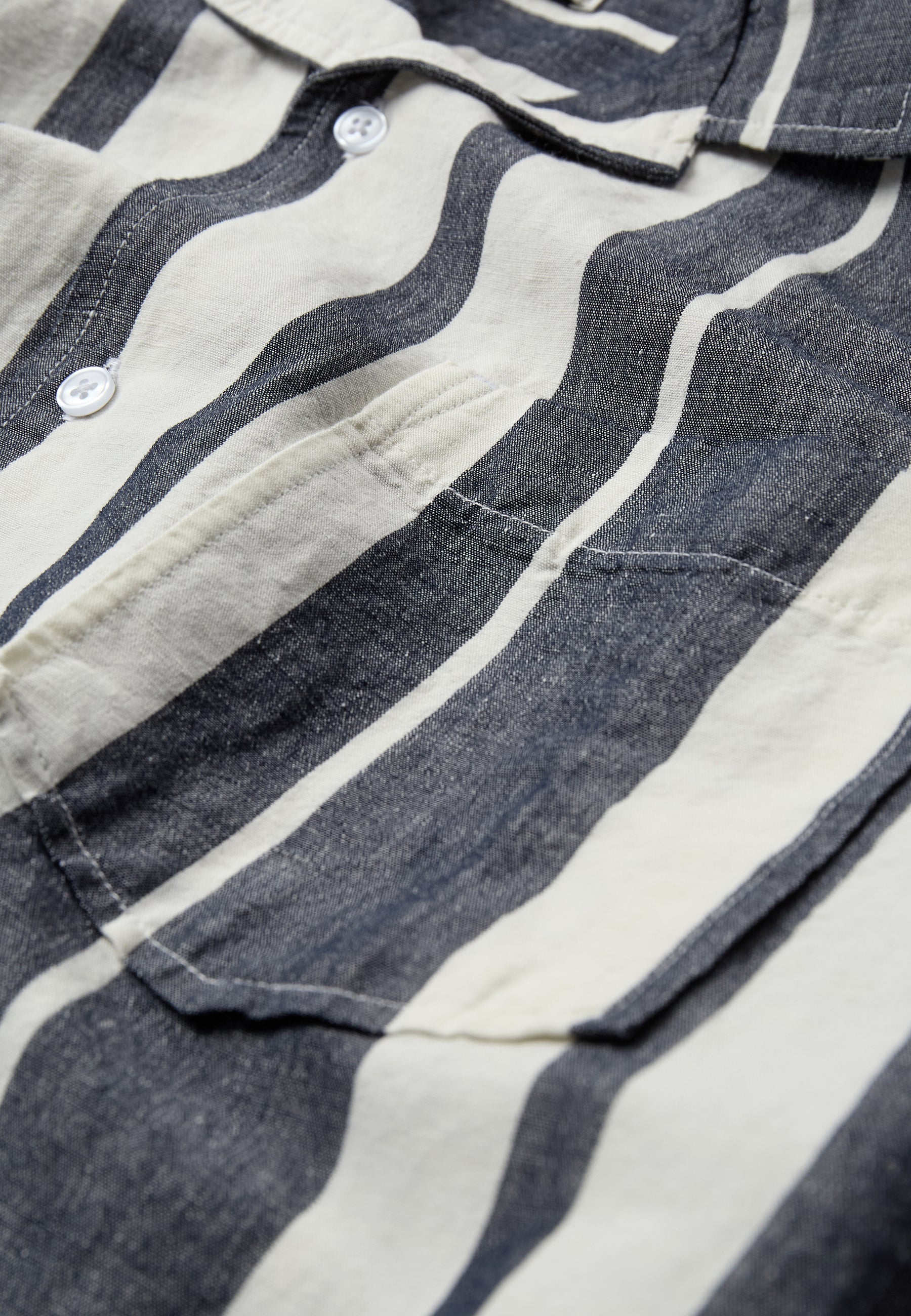 minimum male Hayden reg ss striped shirt 4577 Short Sleeved Shirt 3922 Sky Captain