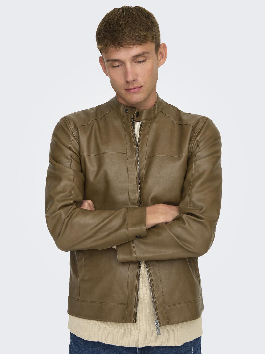 Onsmike Pu Racer Jacket Otw Noos