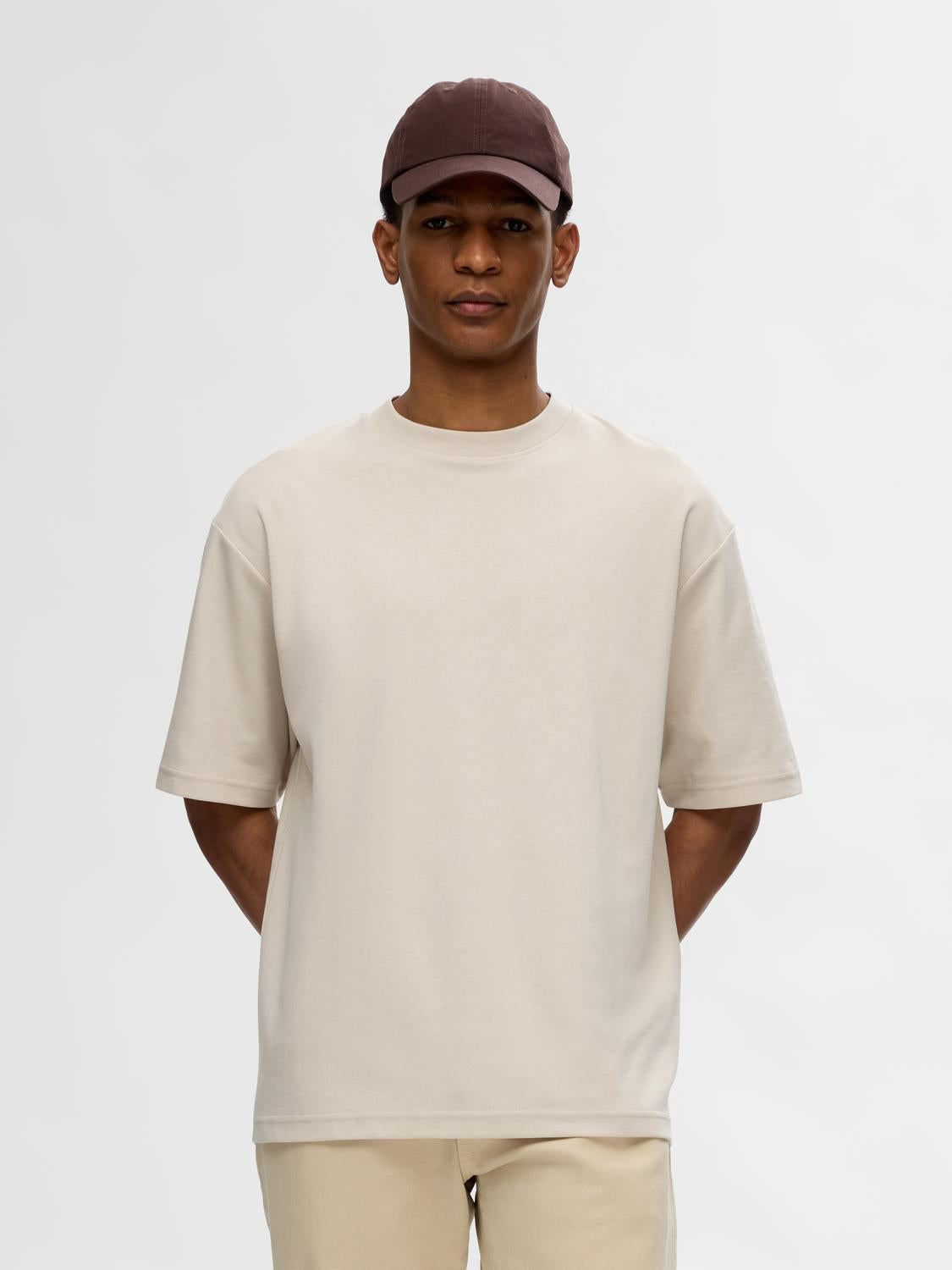 Slhlooseoscar Ss O-Neck Tee Noos