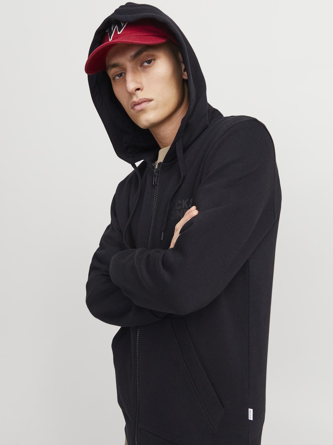 SWEATSHIRTS - Jjecorp Logo Sweat Zip Hood Noos -  - Hr Ravn
