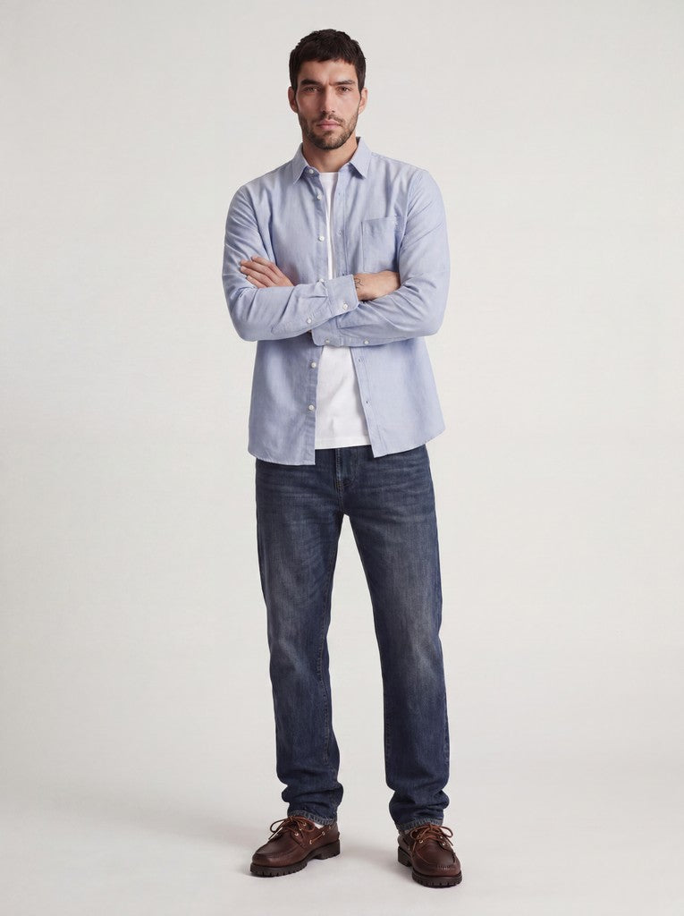 Rddlesner Oxford Solid Shirt L/S Noos