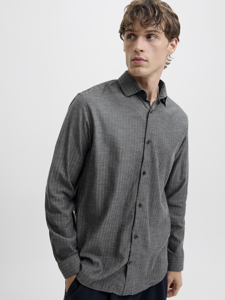 JPRBLAPARKER MELANGE L/S SHIRT BF SN