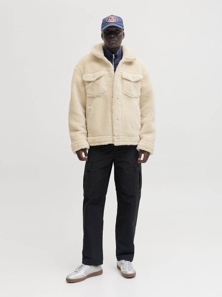 OVERTØJ - JCOFADE TEDDY TRUCKER JACKET STYD AW25 -  - Hr Ravn