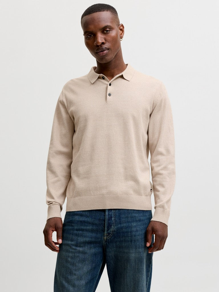 Jjebasic Knit LS Polo