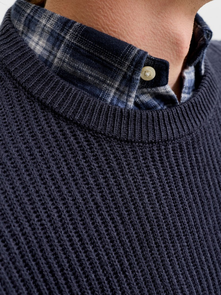 Jjpannel Knit Crew Neck AW26