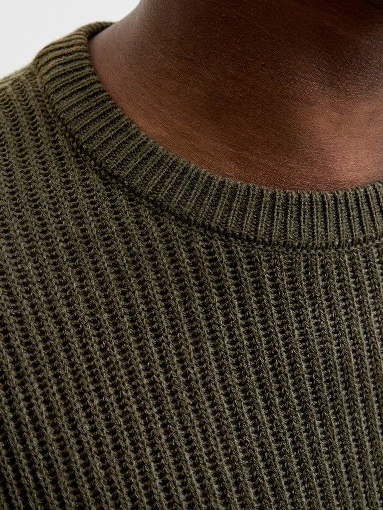 Jjpannel Knit Crew Neck AW26