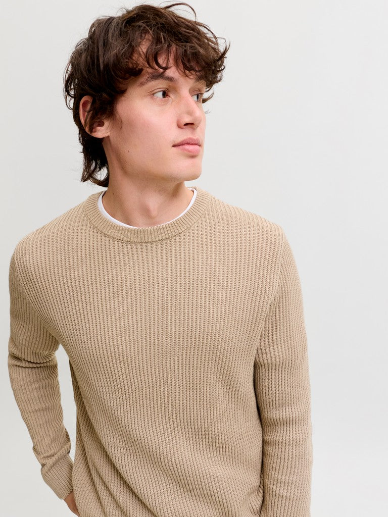 Jjpannel Knit Crew Neck AW26