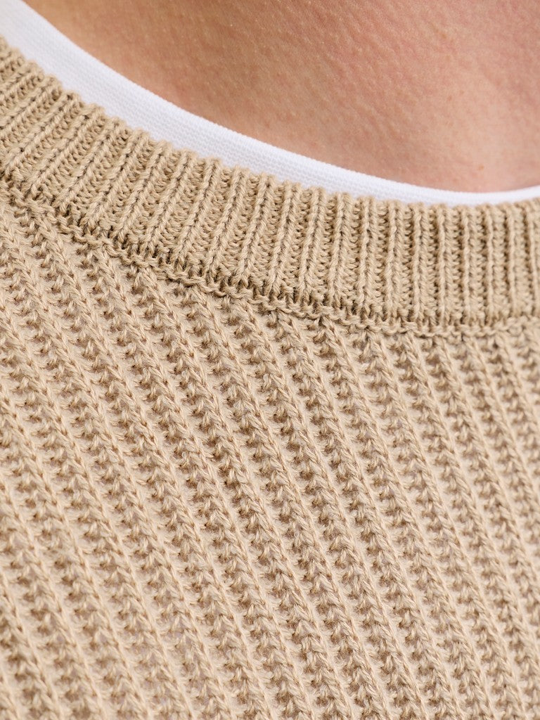 Jjpannel Knit Crew Neck AW26