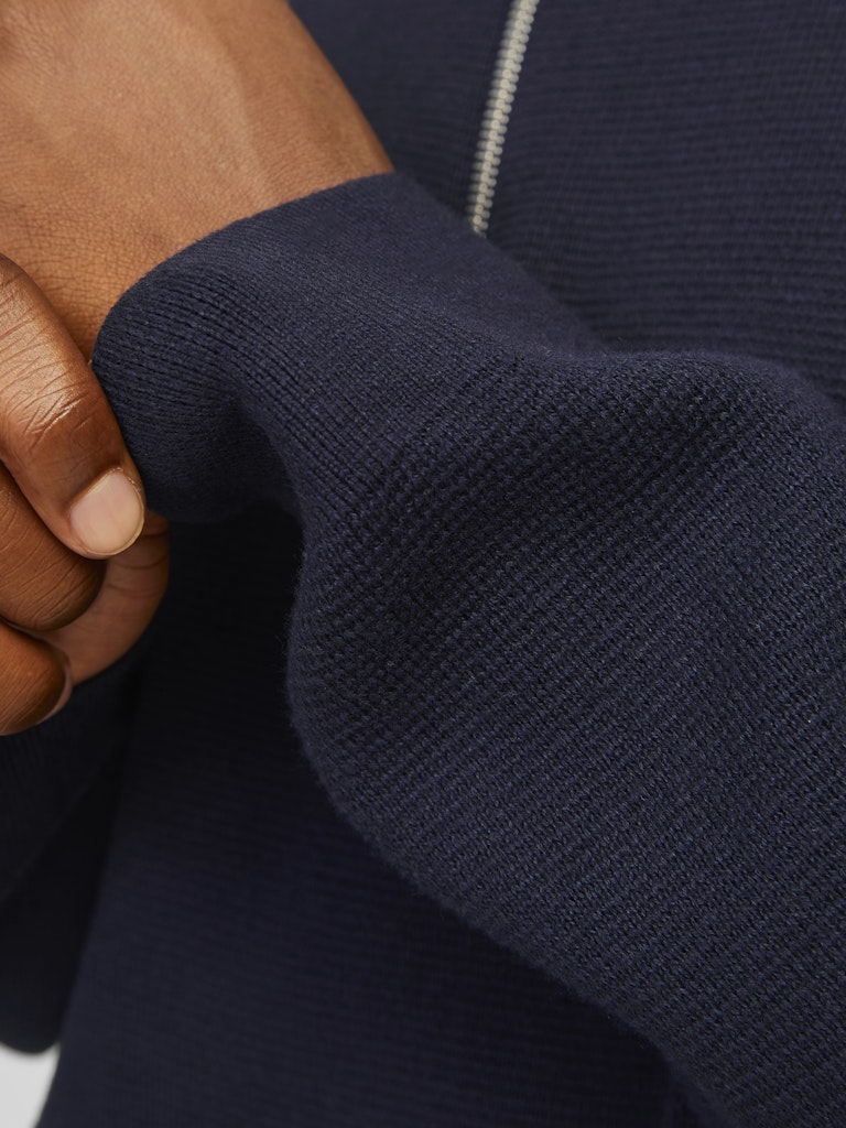 STRIK - Jprblamilano Stitch Knit Half Zip -  - Hr Ravn