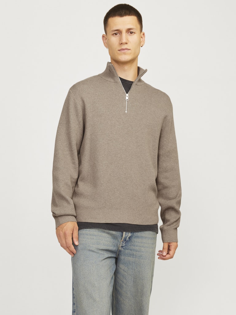 STRIK - Jprblamilano Stitch Knit Half Zip -  - Hr Ravn