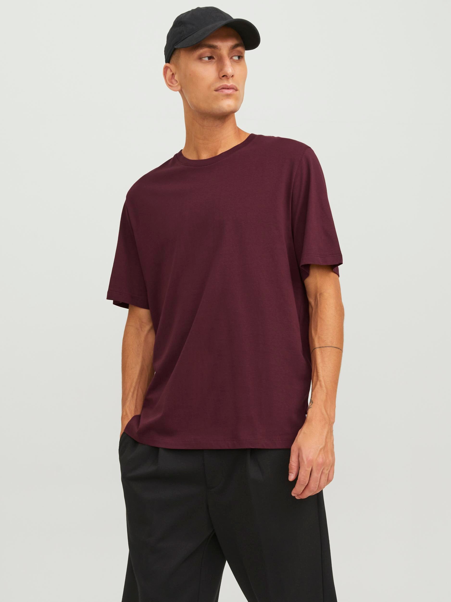 JJEORGANIC BASIC TEE SS O-NECK - T-SHIRTS -  - Hr Ravn