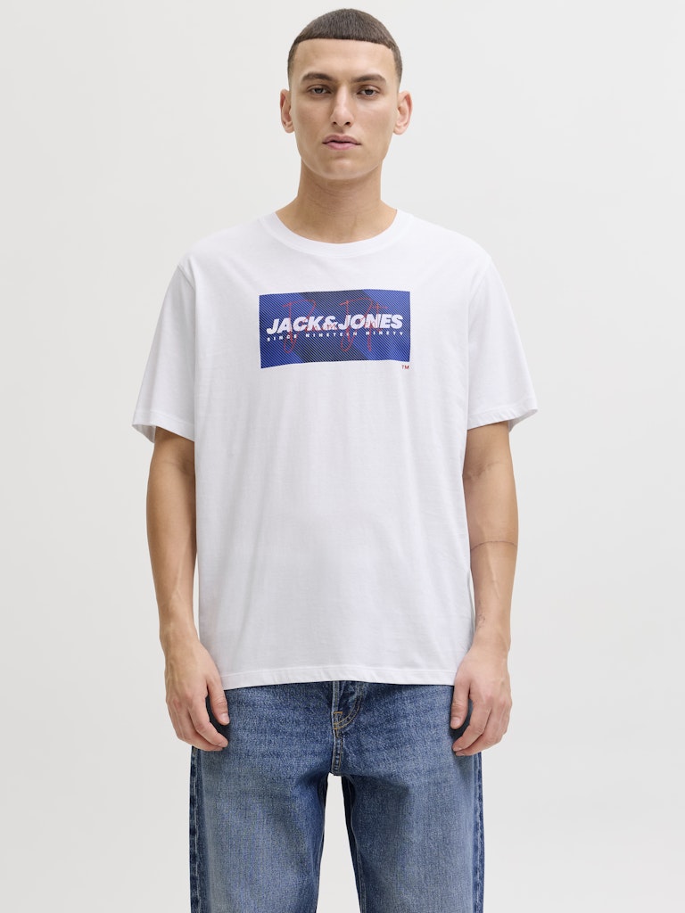 T-SHIRTS - JJCOLE PRINT TEE SS CREW NECK LN -  - Hr Ravn