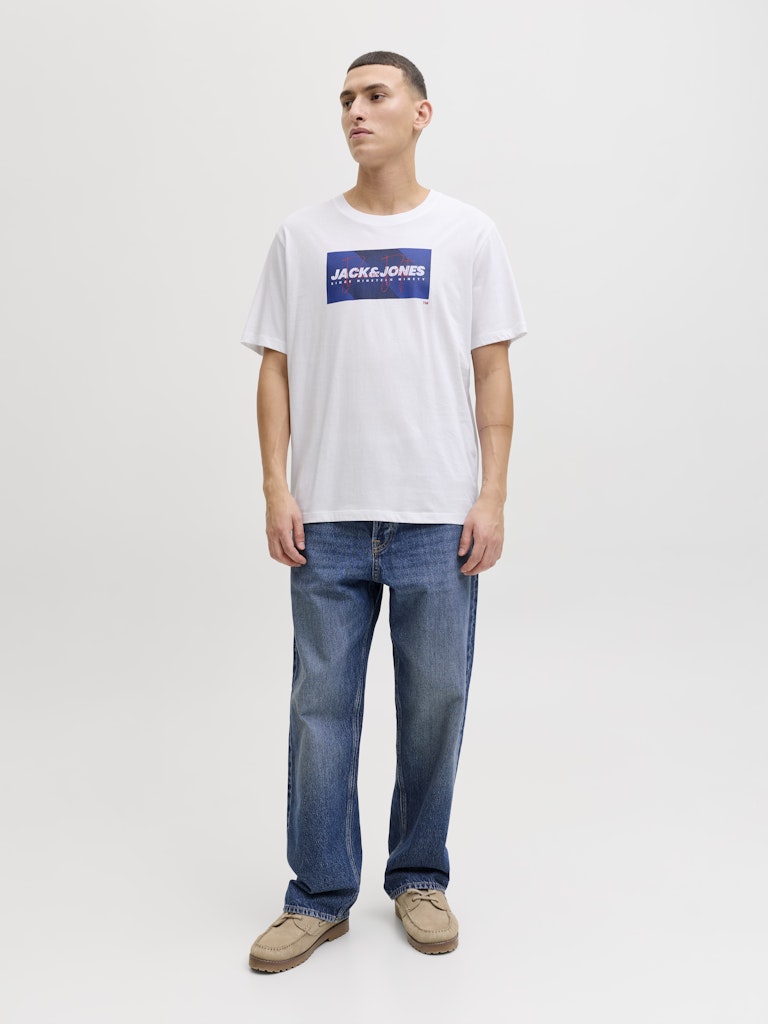 T-SHIRTS - JJCOLE PRINT TEE SS CREW NECK LN -  - Hr Ravn