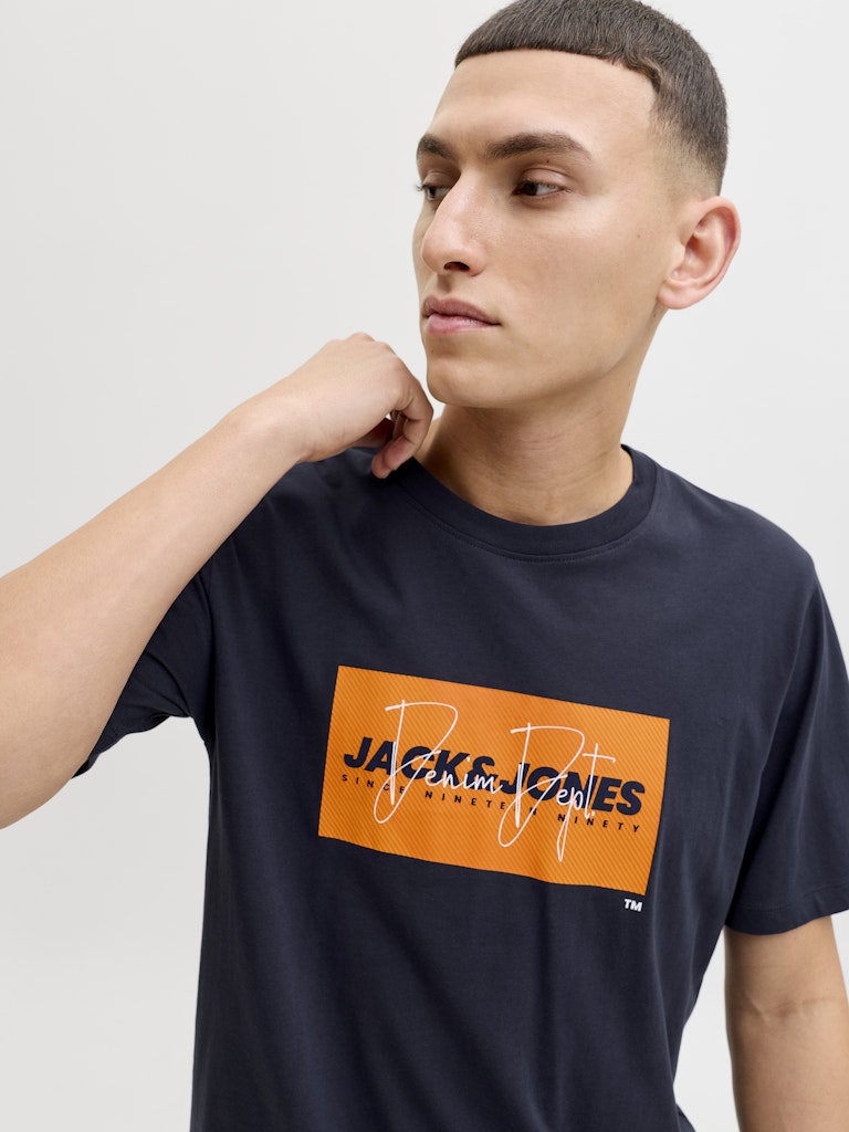 T-SHIRTS - JJCOLE PRINT TEE SS CREW NECK LN -  - Hr Ravn