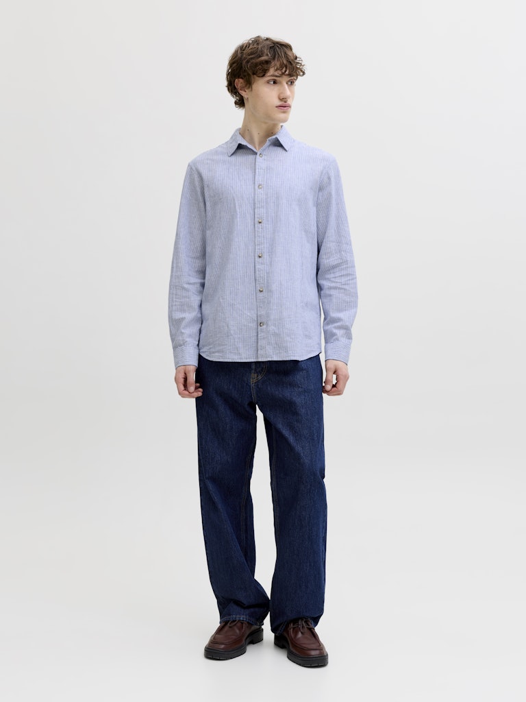 LANGÆRMEDE SKJORTER - Jjesummer Linen Blend Shirt L/S -  - Hr Ravn