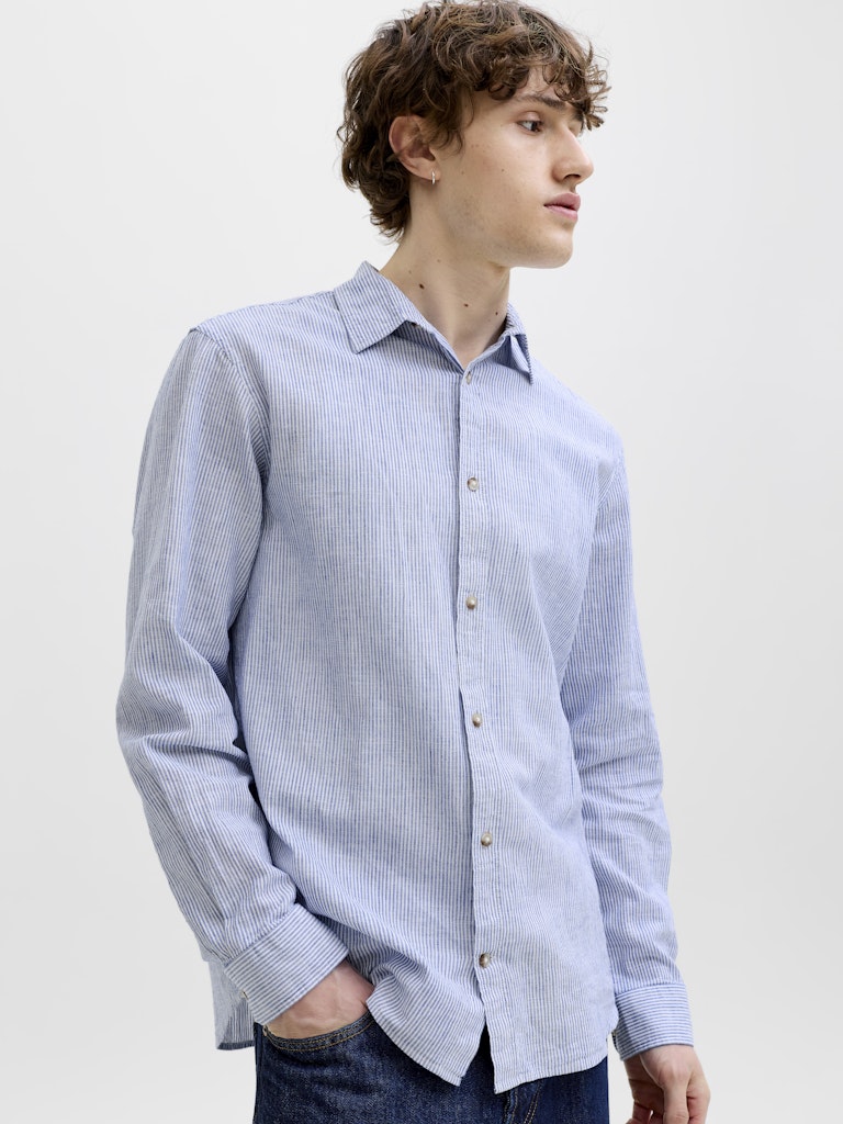LANGÆRMEDE SKJORTER - Jjesummer Linen Blend Shirt L/S -  - Hr Ravn