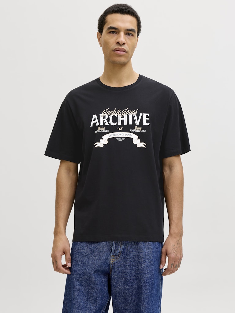 T-SHIRTS - JJEDOVER DENIM TEE SS O-NECK SN -  - Hr Ravn