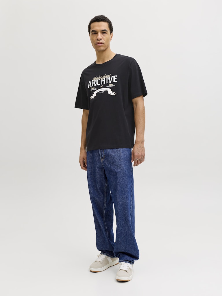 T-SHIRTS - JJEDOVER DENIM TEE SS O-NECK SN -  - Hr Ravn