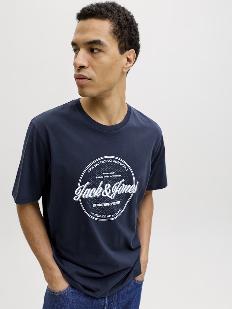T-SHIRTS - JJEDOVER DENIM TEE SS O-NECK SN -  - Hr Ravn