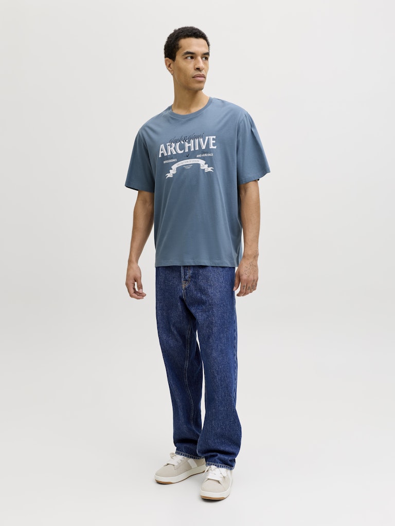 T-SHIRTS - JJEDOVER DENIM TEE SS O-NECK SN -  - Hr Ravn