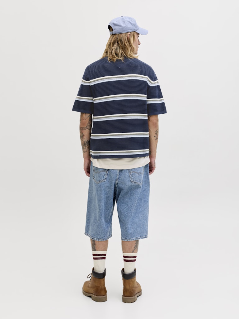 POLO SHIRTS - JORMAINE KNIT STRIPE POLO SN -  - Hr Ravn