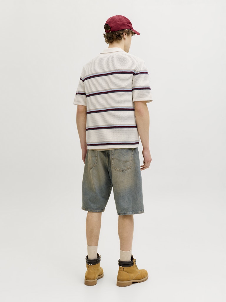 POLO SHIRTS - JORMAINE KNIT STRIPE POLO SN -  - Hr Ravn