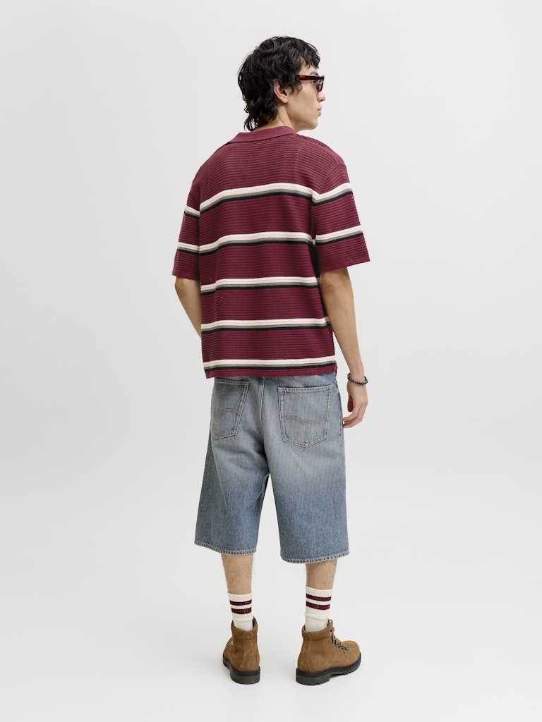 POLO SHIRTS - JORMAINE KNIT STRIPE POLO SN -  - Hr Ravn