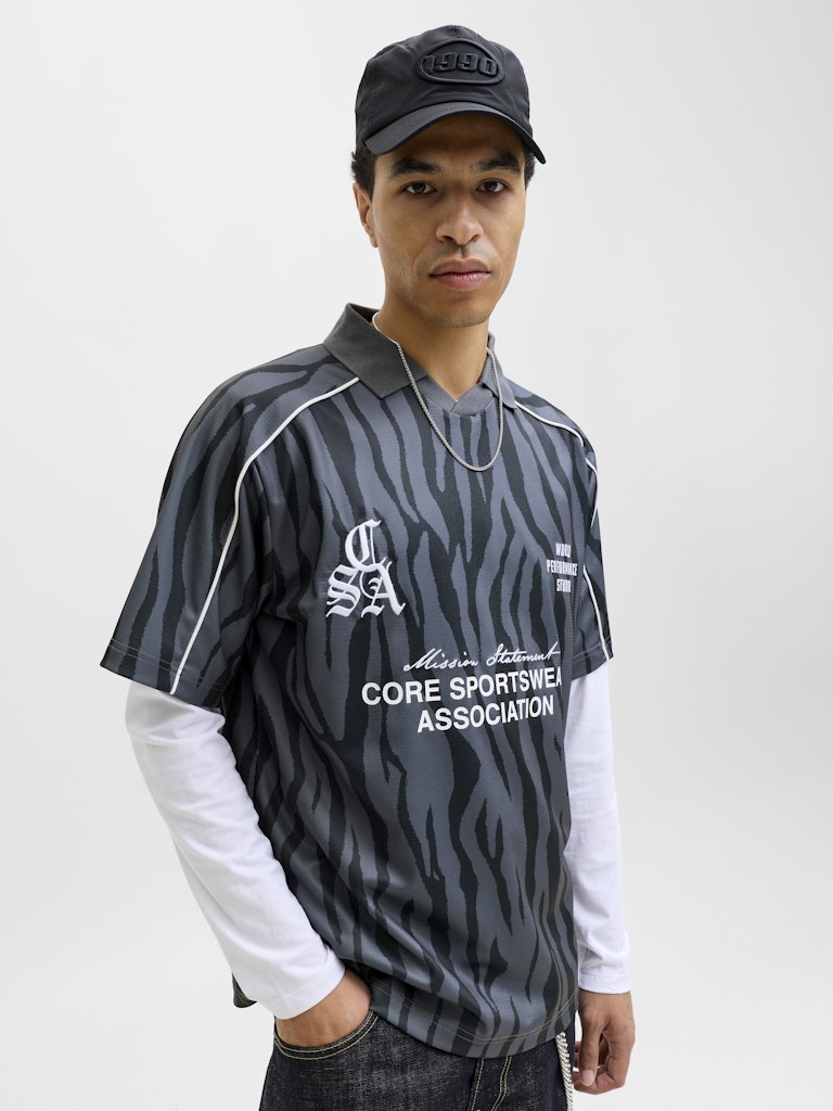 JCODUST PIPING FOOTBALL OPEN COLLAR SS