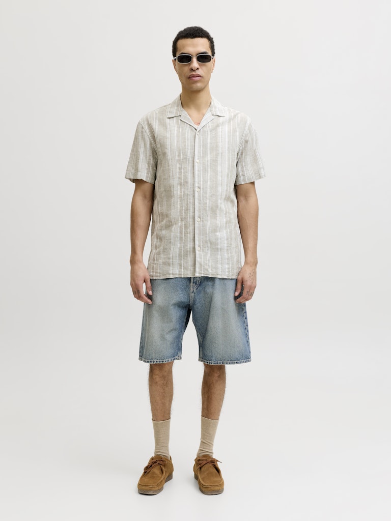 Jprblusummer Lin. Blend Dobby SS Shirt