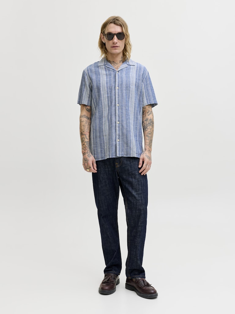 Jprblusummer Lin. Blend Dobby SS Shirt