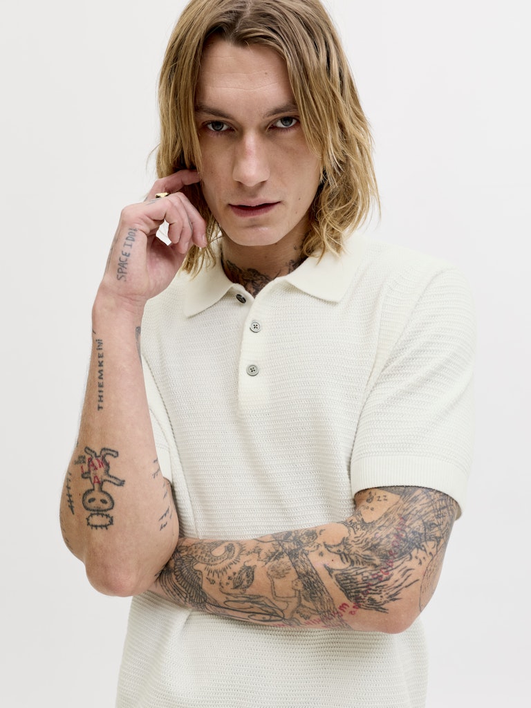 POLO SHIRTS - JPRBLURILEY KNIT POLO SS SN -  - Hr Ravn