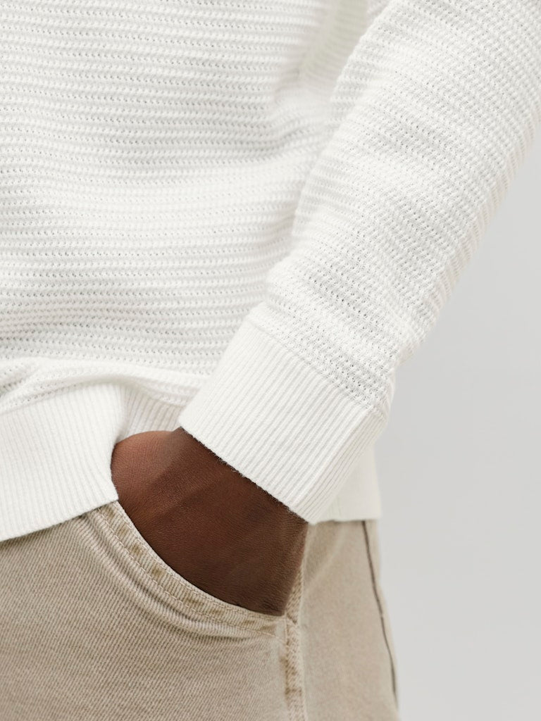STRIK - JPRBLURILEY KNIT SPLIT NECK LS SN -  - Hr Ravn
