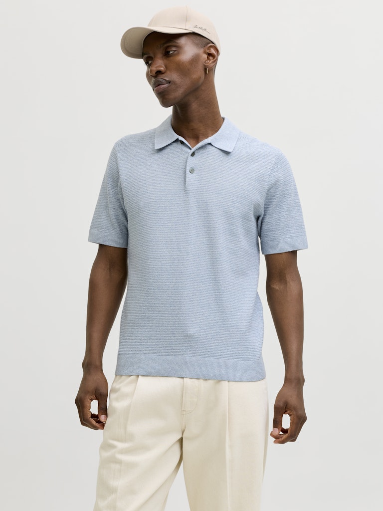 POLO SHIRTS - JPRBLURILEY KNIT POLO SS SN -  - Hr Ravn