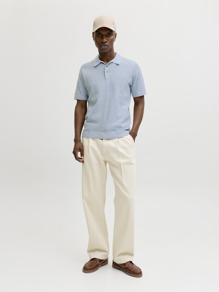 POLO SHIRTS - JPRBLURILEY KNIT POLO SS SN -  - Hr Ravn