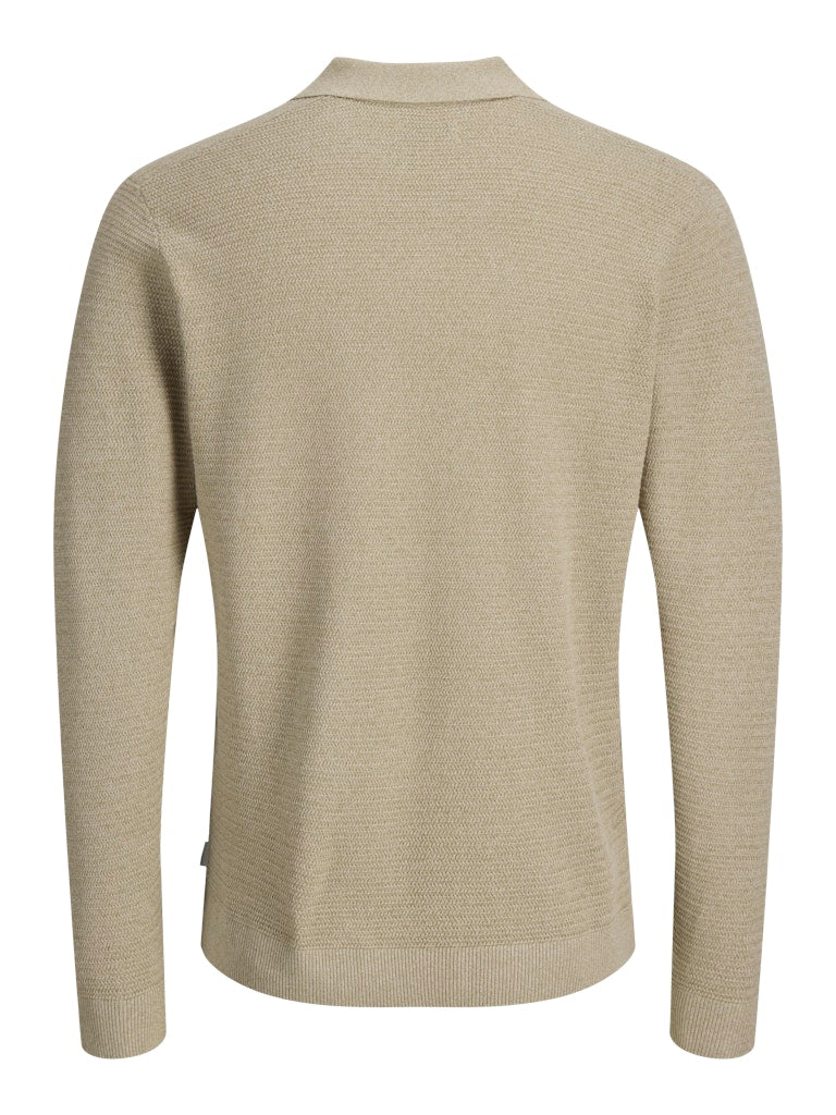 STRIK - JPRBLURILEY KNIT SPLIT NECK LS SN -  - Hr Ravn