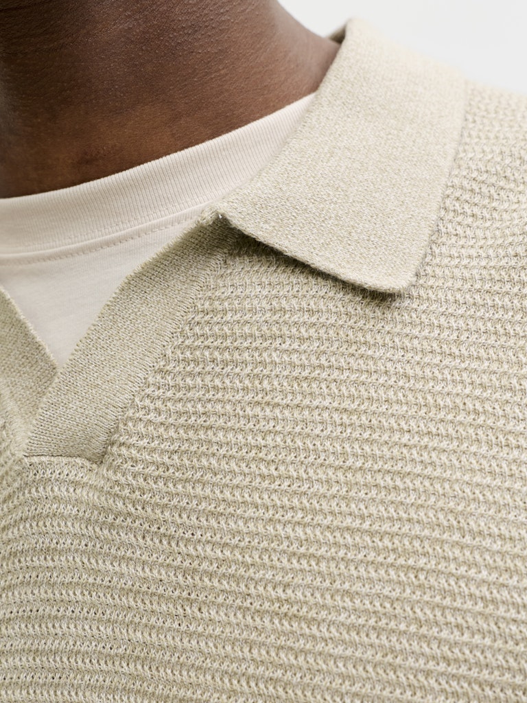 STRIK - JPRBLURILEY KNIT SPLIT NECK LS SN -  - Hr Ravn