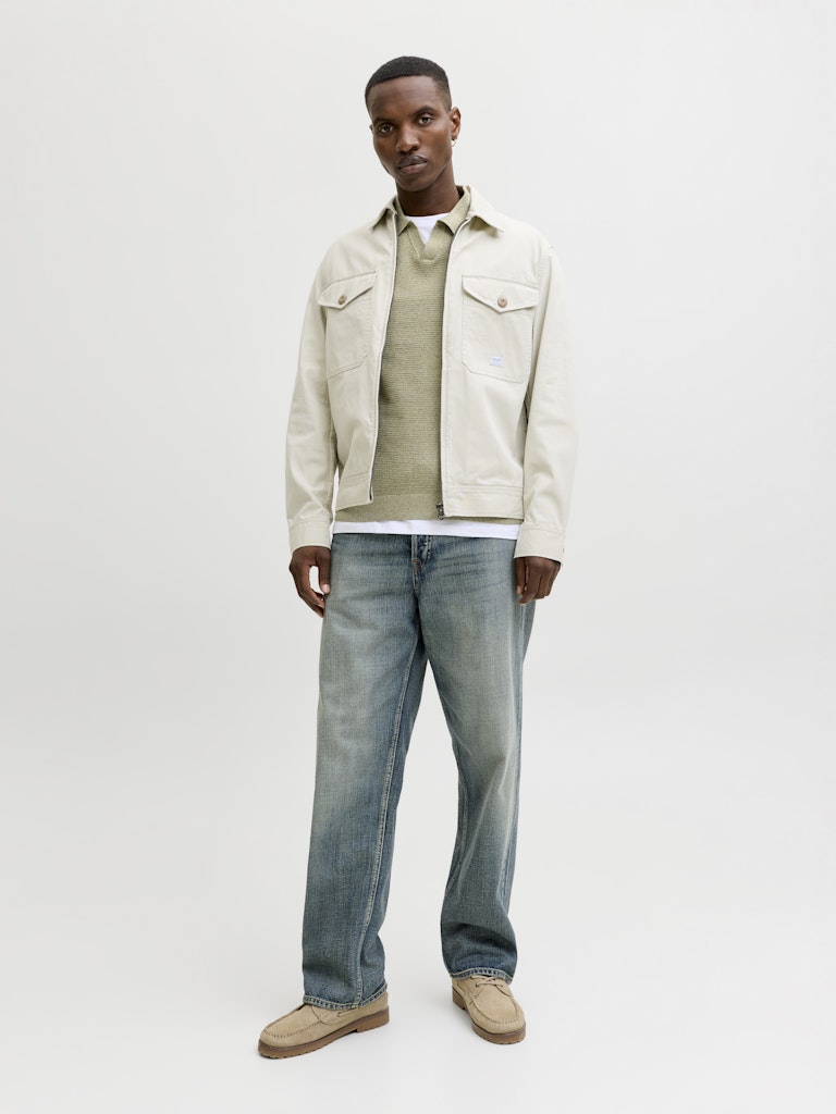 STRIK - JPRBLURILEY KNIT SPLIT NECK LS SN -  - Hr Ravn
