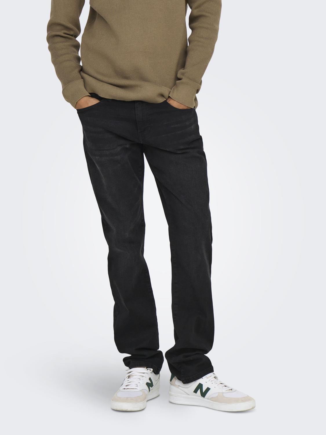JEANS - Onsweft Regular Black 8638 Mat Dnm Noos -  - Hr Ravn