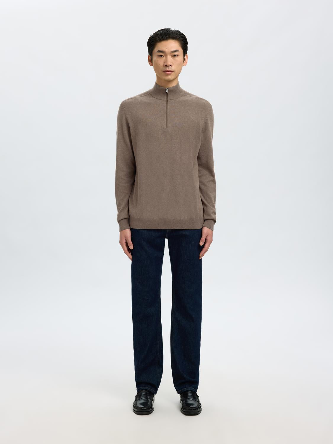 STRIK - Slhberg Ls Half Zip Noos -  - Hr Ravn