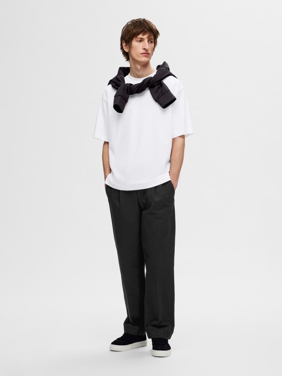 Slhlooseoscar Ss O-Neck Tee Noos