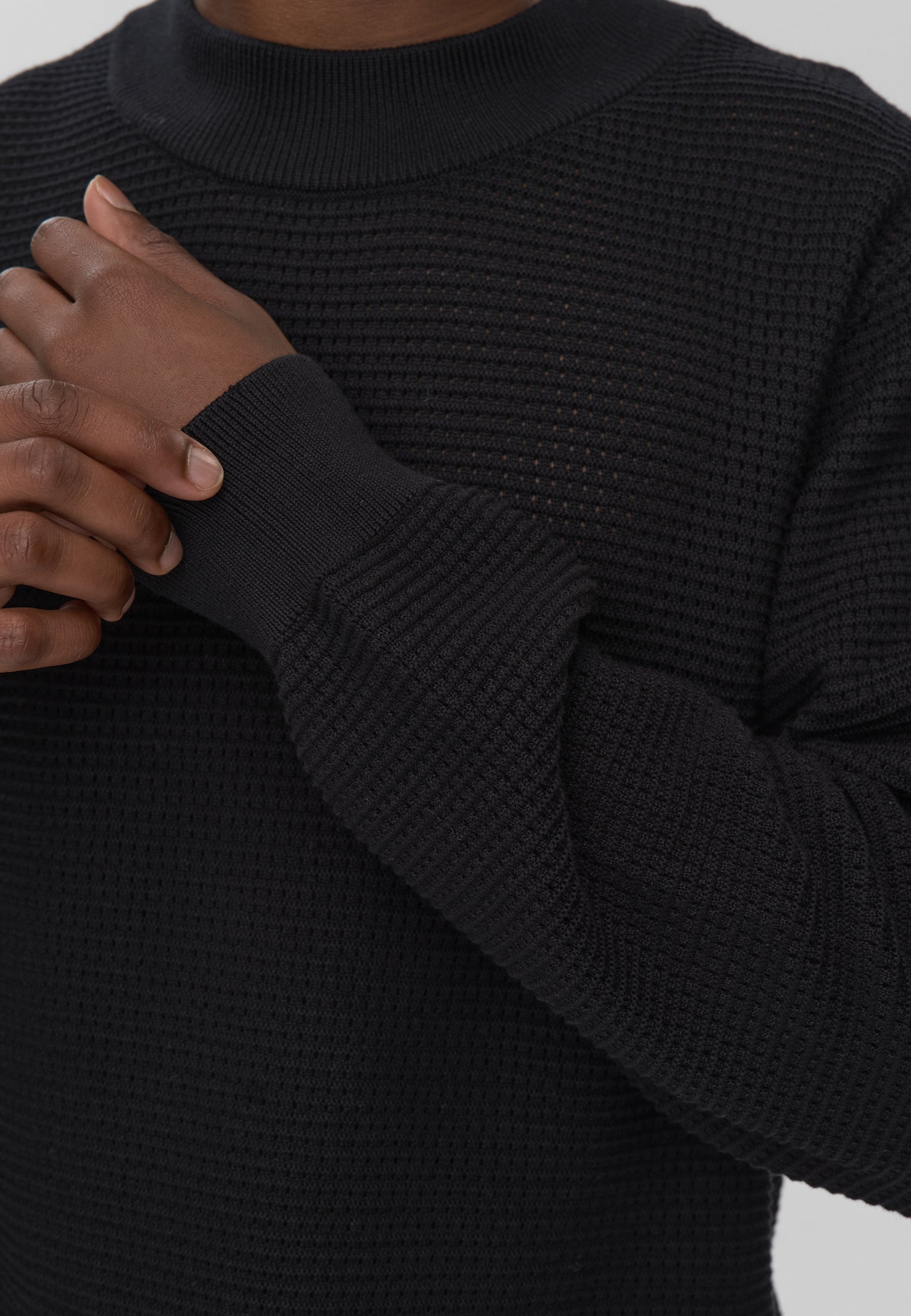 minimum male Joshua rlx ls jumper 4177 Jumper 999 Black