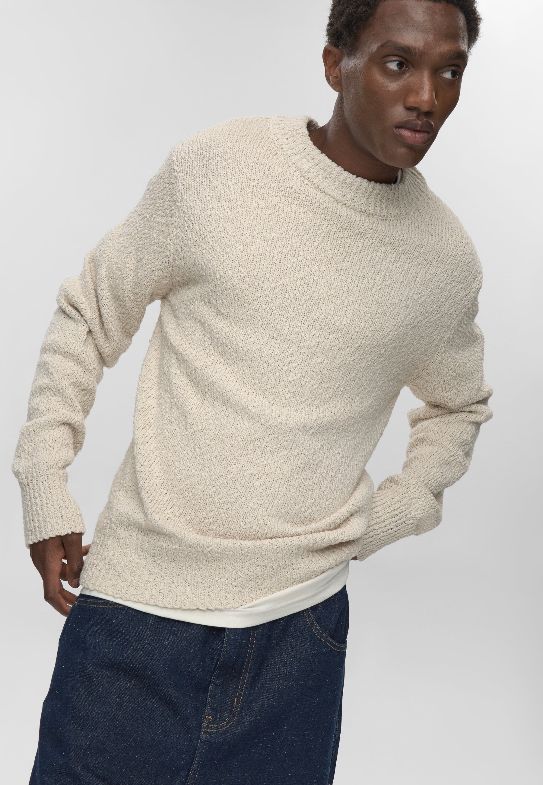 minimum male Joshua rlx ls jumper 4583 Jumper 0608 Coco Milk