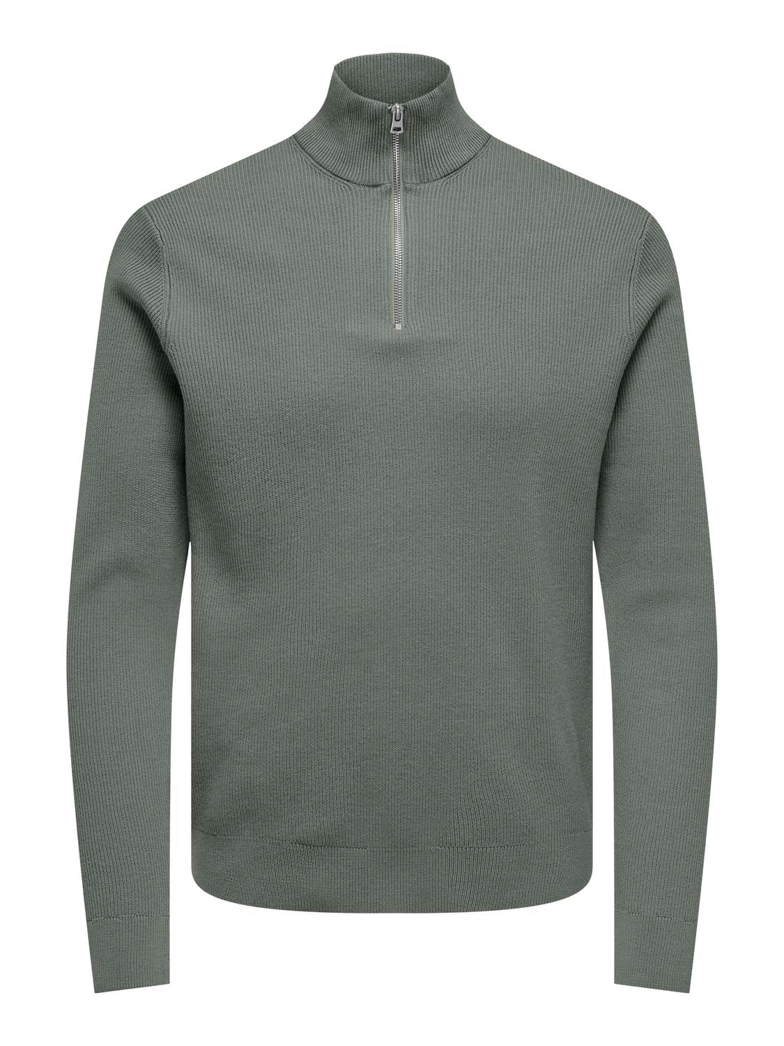 Onsphil Reg 12 Struc Half Zip Knit Noos