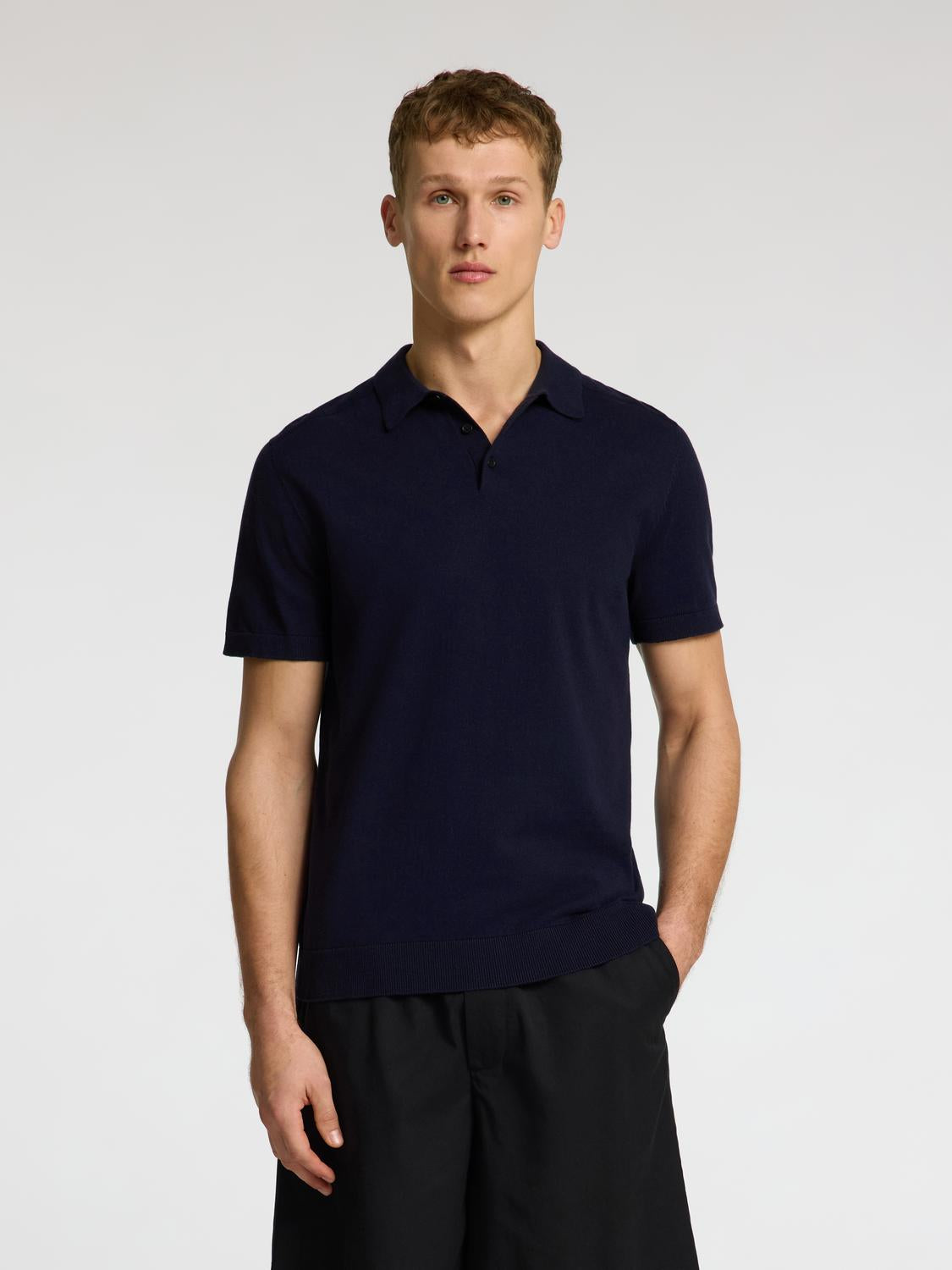 Slhberg Ss Knit Polo Noos