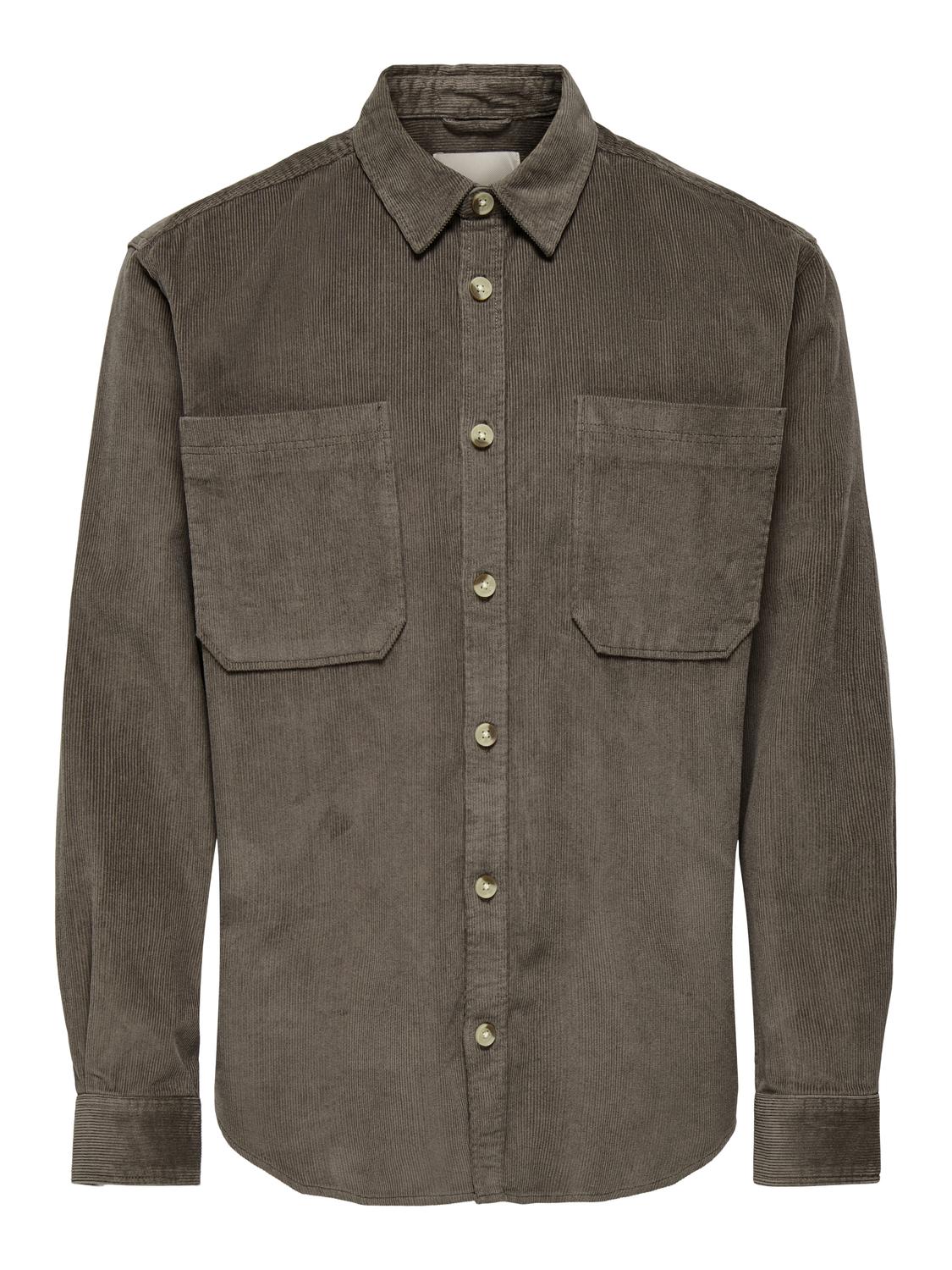Onsalp Rlx 2Pkt Washd Cord Ls Shirt Noos