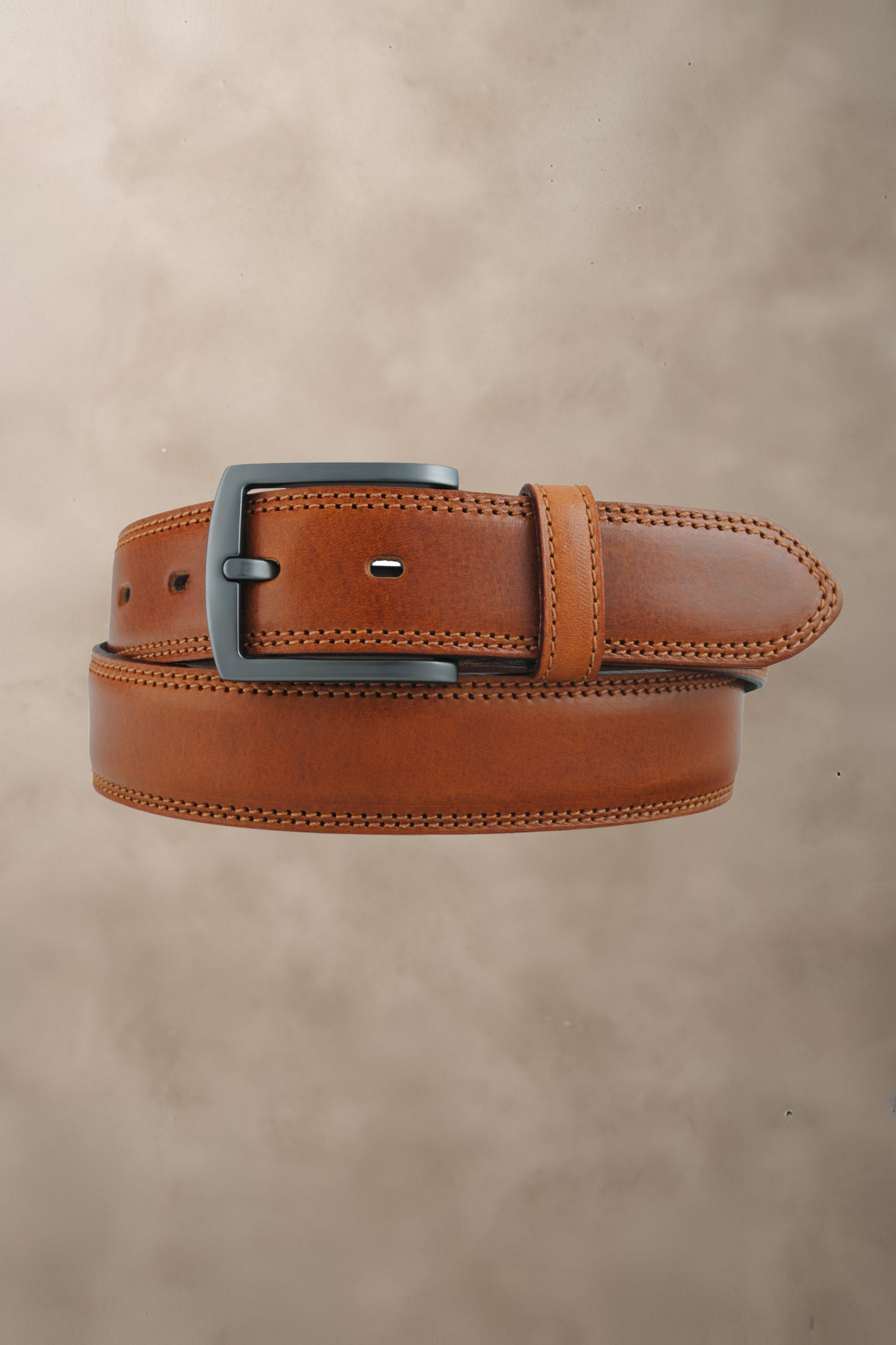 LEATHER BELT, COGNAC