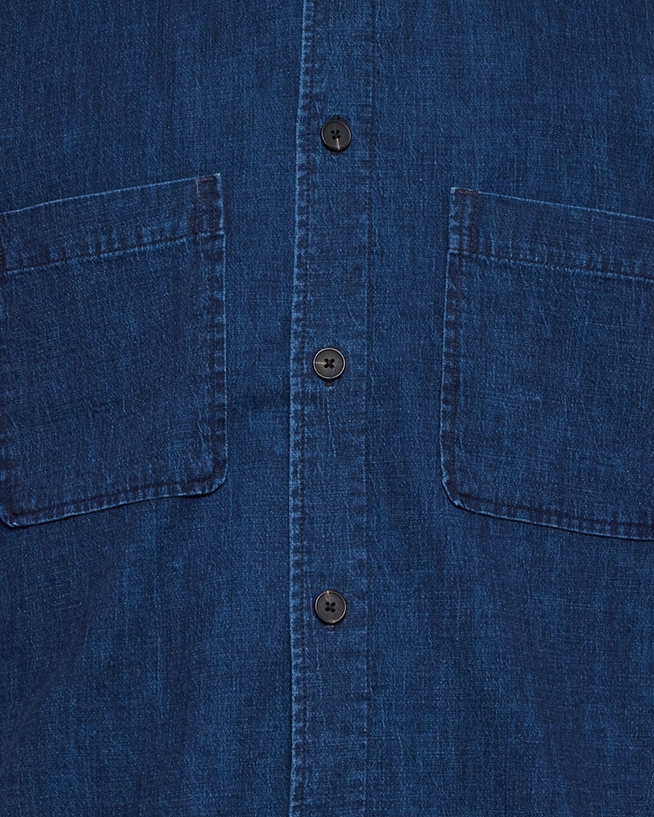 minimum male Lennon kortærmet skjorte i hørblanding 4239 Short Sleeved Shirt 3922 Sky Captain