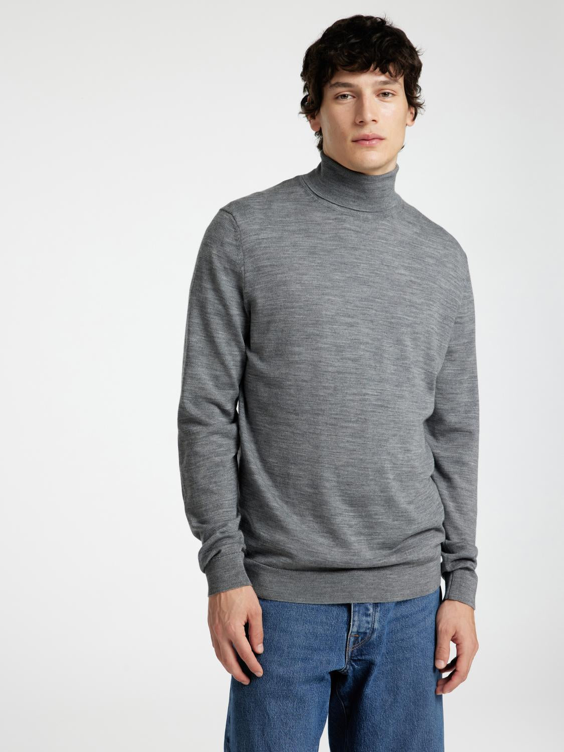 Pullovers - Slhtray Ls Knit Merino Roll Neck Noos -  - Hr Ravn