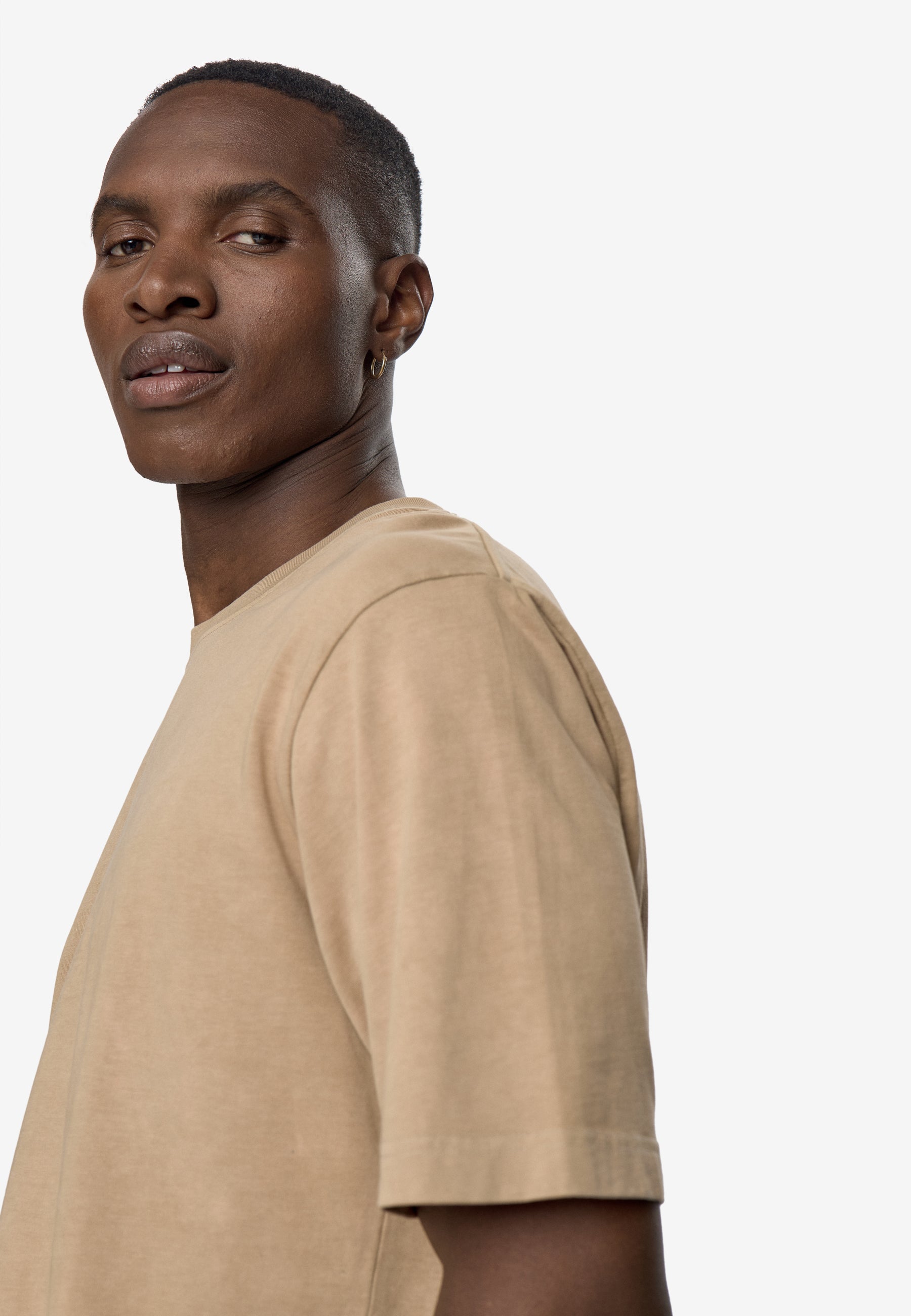 minimum male Lono kortærmet t-shirt 3412 Short Sleeved T-shirt 1109 Chinchilla