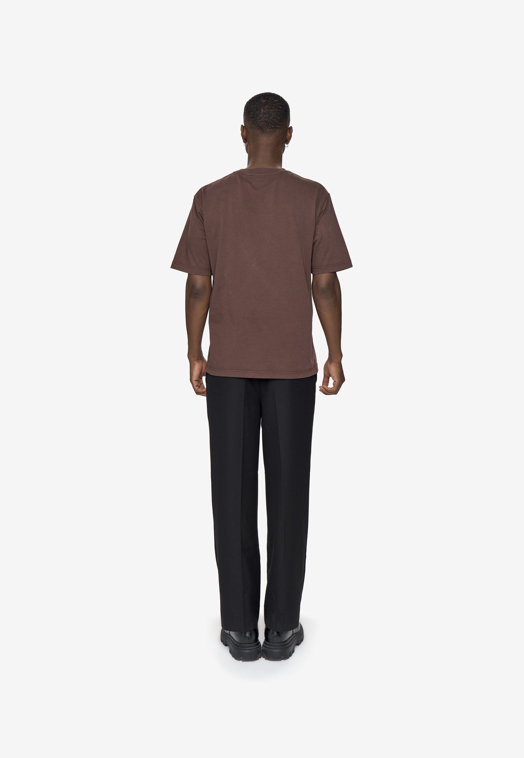 minimum male Lono kortærmet t-shirt 3412 Short Sleeved T-shirt 1914 Seal Brown